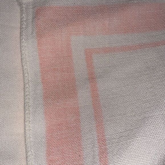 Vintage Salmon Linen Napkins Set of Six 13”X13.5” - Picture 4 of 8